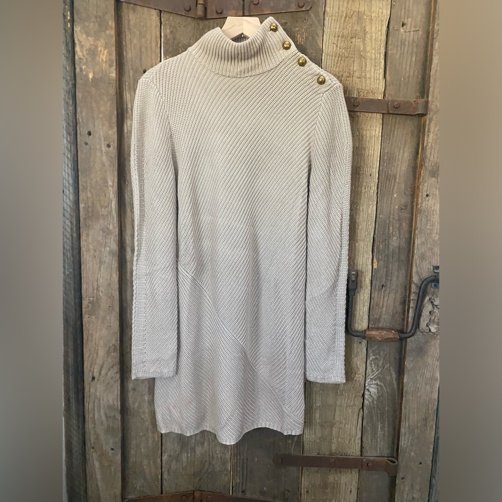 Tory Burch Brodie Tunic Dress Sweater Sz M Excellent used condition